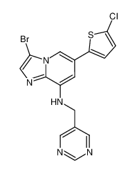 3-bromo-6-(5-chlorothiophen-2-yl)-N-(pyrimidin-5-ylmethyl)imidazo[1,2-a]pyridin-8-amine CAS:676370-78-8 manufacturer & supplier