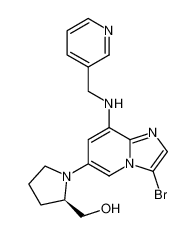 (R)-(1-(3-bromo-8-((pyridin-3-ylmethyl)amino)imidazo[1,2-a]pyridin-6-yl)pyrrolidin-2-yl)methanol CAS:676370-90-4 manufacturer & supplier