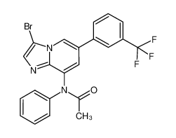 N-(3-bromo-6-(3-(trifluoromethyl)phenyl)imidazo[1,2-a]pyridin-8-yl)-N-phenylacetamide CAS:676371-30-5 manufacturer & supplier