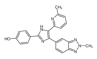 4-[4-(2-methyl-2H-benzotriazol-5-yl)-5-(6-methyl-pyridin-2-yl)-1H-imidazol-2-yl]-phenol CAS:676372-14-8 manufacturer & supplier