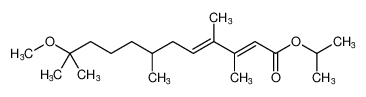 isopropyl (2E,4E)-11-methoxy-3,4,7,11-tetramethyldodeca-2,4-dienoate CAS:67639-82-1 manufacturer & supplier