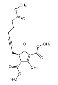 (3R,4R)-4-(6-Methoxycarbonyl-hex-2-ynyl)-2-methyl-5-oxo-cyclopent-1-ene-1,3-dicarboxylic acid dimethyl ester CAS:67641-21-8 manufacturer & supplier