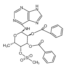 O2,O3-dibenzoyl-O4-methanesulfonyl-N-(7(9)H-purin-6-yl)-α-L-6-deoxy-galactopyranosylamine CAS:67642-31-3 manufacturer & supplier