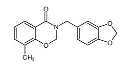 3-(benzo[d][1,3]dioxol-5-ylmethyl)-8-methyl-2,3-dihydro-4H-benzo[e][1,3]oxazin-4-one CAS:676435-31-7 manufacturer & supplier