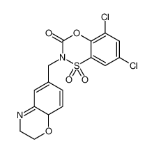 5,7-dichloro-2-((3,8a-dihydro-2H-benzo[b][1,4]oxazin-6-yl)methyl)benzo[e][1,4,3]oxathiazin-3(2H)-one 1,1-dioxide CAS:676435-95-3 manufacturer & supplier