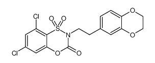 6,8-dichloro-2-(2-(2,3-dihydrobenzo[b][1,4]dioxin-6-yl)ethyl)benzo[e][1,4,3]oxathiazin-3(2H)-one 1,1-dioxide CAS:676436-15-0 manufacturer & supplier