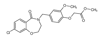 methyl 2-(4-((8-chloro-5-oxo-2,3-dihydrobenzo[f][1,4]oxazepin-4(5H)-yl)methyl)-2-methoxyphenoxy)acetate CAS:676436-60-5 manufacturer & supplier