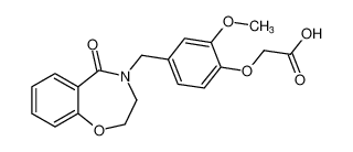 2-(2-methoxy-4-((5-oxo-2,3-dihydrobenzo[f][1,4]oxazepin-4(5H)-yl)methyl)phenoxy)acetic acid CAS:676436-65-0 manufacturer & supplier