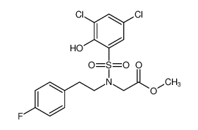 methyl N-((3,5-dichloro-2-hydroxyphenyl)sulfonyl)-N-(4-fluorophenethyl)glycinate CAS:676436-84-3 manufacturer & supplier