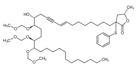 (S)-3-((E)-(13R,14R,17S,18S)-13-Hydroxy-14,17,18-tris-methoxymethoxy-triacont-8-en-10-ynyl)-5-methyl-3-phenylsulfanyl-dihydro-furan-2-one CAS:676441-72-8 manufacturer & supplier