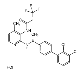 (R)-N-(2-((1-(2',3'-dichloro-[1,1'-biphenyl]-4-yl)ethyl)amino)-4-methylpyridin-3-yl)-3,3,3-trifluoropropanamide hydrochloride CAS:676444-46-5 manufacturer & supplier