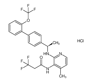 (R)-3,3,3-trifluoro-N-(4-methyl-2-((1-(2'-(trifluoromethoxy)-[1,1'-biphenyl]-4-yl)ethyl)amino)pyridin-3-yl)propanamide hydrochloride CAS:676444-62-5 manufacturer & supplier