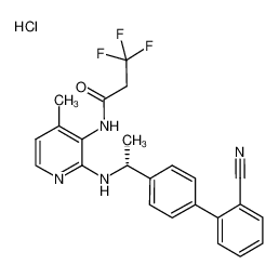 (R)-N-(2-((1-(2'-cyano-[1,1'-biphenyl]-4-yl)ethyl)amino)-4-methylpyridin-3-yl)-3,3,3-trifluoropropanamide hydrochloride CAS:676444-65-8 manufacturer & supplier