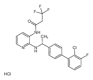 (R)-N-(2-((1-(2'-chloro-3'-fluoro-[1,1'-biphenyl]-4-yl)ethyl)amino)pyridin-3-yl)-3,3,3-trifluoropropanamide hydrochloride CAS:676444-75-0 manufacturer & supplier