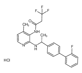 (R)-3,3,3-trifluoro-N-(2-((1-(2'-fluoro-[1,1'-biphenyl]-4-yl)ethyl)amino)-4-methylpyridin-3-yl)propanamide hydrochloride CAS:676444-98-7 manufacturer & supplier