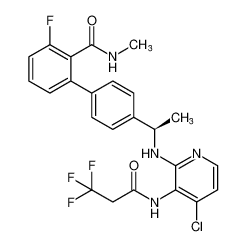 (R)-4'-(1-((4-chloro-3-(3,3,3-trifluoropropanamido)pyridin-2-yl)amino)ethyl)-3-fluoro-N-methyl-[1,1'-biphenyl]-2-carboxamide CAS:676445-42-4 manufacturer & supplier