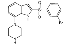 2-(3-bromo-benzenesulfonyl)-7-piperazin-1-yl-1H-indole CAS:676446-49-4 manufacturer & supplier