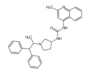 1-[(R)-1-(1-methyl-2,2-diphenyl-ethyl)-pyrrolidin-3-yl]-3-(2-methyl-quinolin-4-yl)-urea CAS:676447-03-3 manufacturer & supplier