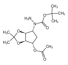 (1S,2R,3S,4R)-1-acetoxy-2,3-(isopropylidenedioxy)-4-[N1-(tert-butoxycarbonyl)hydrazino]cyclopentane CAS:676448-41-2 manufacturer & supplier