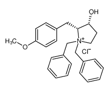 (2R,3R)-1,1-dibenzyl-3-hydroxy-2-(4-methoxybenzyl)pyrrolidin-1-ium chloride CAS:676449-18-6 manufacturer & supplier