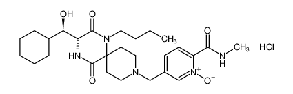 5-(((R)-1-butyl-3-((R)-cyclohexyl(hydroxy)methyl)-2,5-dioxo-1,4,9-triazaspiro[5.5]undecan-9-yl)methyl)-2-(methylcarbamoyl)pyridine 1-oxide hydrochloride CAS:676449-84-6 manufacturer & supplier