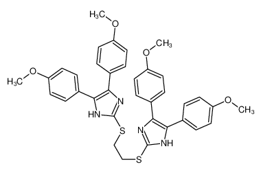 2-[2-[[4,5-bis(4-methoxyphenyl)-1H-imidazol-2-yl]sulfanyl]ethylsulfanyl]-4,5-bis(4-methoxyphenyl)-1H-imidazole CAS:67645-08-3 manufacturer & supplier