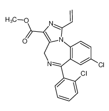 8-chloro-6-(2-chloro-phenyl)-1-vinyl-4H-benzo[f]imidazo[1,5-a][1,4]diazepine-3-carboxylic acid methyl ester CAS:67645-52-7 manufacturer & supplier