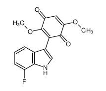 3-(7-fluoro-1H-indol-3-yl)-2,5-dimethoxycyclohexa-2,5-diene-1,4-dione CAS:676455-63-3 manufacturer & supplier