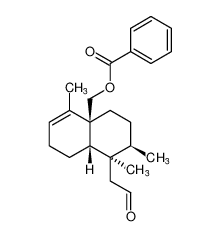 rel-((1R,2R,4aS,8aS)-1,2,5-trimethyl-1-(2-oxoethyl)-1,3,4,7,8,8a-hexahydronaphthalen-4a(2H)-yl)methyl benzoate CAS:676456-88-5 manufacturer & supplier