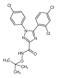 N-t-Butoxy-1-(4-chlorophenyl)-5-(2,4-dichlorophenyl)-1H-1,2,4-triazole-3-carboxamide CAS:676457-07-1 manufacturer & supplier