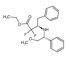 ethyl (3R)-2,2-difluoro-3-{N-[(1R)-(2-methoxy-1-phenylethyl)]amino}-4-phenylbutanoate CAS:676460-45-0 manufacturer & supplier