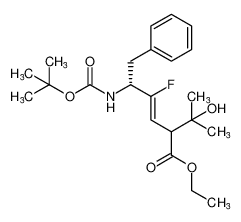 ethyl (5R,Z)-5-((tert-butoxycarbonyl)amino)-4-fluoro-2-(2-hydroxypropan-2-yl)-6-phenylhex-3-enoate CAS:676460-52-9 manufacturer & supplier