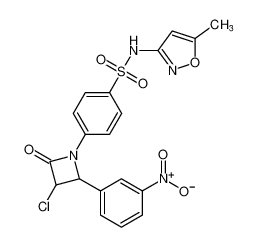 4-(3-chloro-2-(3-nitrophenyl)-4-oxoazetidin-1-yl)-N-(5-methylisoxazol-3-yl)benzenesulfonamide CAS:676461-23-7 manufacturer & supplier