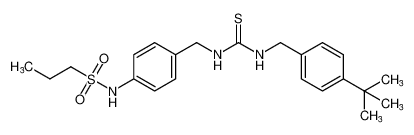 N-(4-((3-(4-(tert-butyl)benzyl)thioureido)methyl)phenyl)propane-1-sulfonamide CAS:676463-33-5 manufacturer & supplier