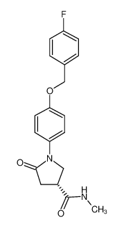 (R)-1-[4-(4-fluoro-benzyloxy)-phenyl]-5-oxo-pyrrolidine-3-carboxylic acid methylamide CAS:676472-58-5 manufacturer & supplier