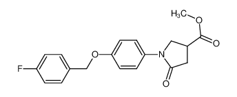 (RS)-1-[4-(4-fluoro-benzyloxy)-phenyl]-5-oxo-pyrrolidine-3-carboxylic acid methyl ester CAS:676472-77-8 manufacturer & supplier