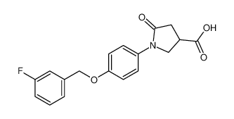 1-(4-((3-fluorobenzyl)oxy)phenyl)-5-oxopyrrolidine-3-carboxylic acid CAS:676472-84-7 manufacturer & supplier