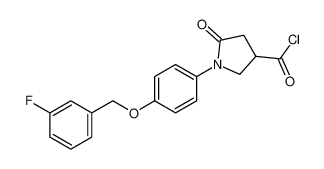 1-(4-((3-fluorobenzyl)oxy)phenyl)-5-oxopyrrolidine-3-carbonyl chloride CAS:676473-26-0 manufacturer & supplier