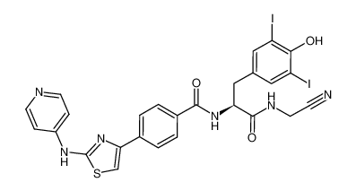 (S)-N-[1-((cyanomethyl)aminocarbonyl)-2-(4-hydroxy-3,5-diiodophenyl)ethyl]-4-(2-pyridin-4-ylamino-thiazol-4-yl)benzamide CAS:676477-47-7 manufacturer & supplier