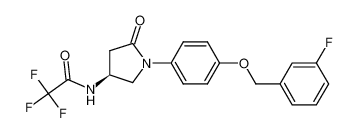 (S)-2,2,2-trifluoro-N-{1-[4-(3-fluoro-benzyloxy)-phenyl]-5-oxo-pyrrolidin-3-yl}-acetamide CAS:676479-17-7 manufacturer & supplier