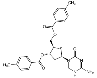 (2R,3S,5R)-5-(4-amino-6-oxo-3,6-dihydro-1,3,5-triazin-1(2H)-yl)-2-(((4-methylbenzoyl)oxy)methyl)tetrahydrothiophen-3-yl 4-methylbenzoate CAS:676487-19-7 manufacturer & supplier