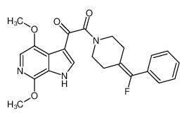 1-(4,7-dimethoxy-1H-pyrrolo[2,3-c]pyridin-3-yl)-2-(4-(fluoro(phenyl)methylene)piperidin-1-yl)ethane-1,2-dione CAS:676489-33-1 manufacturer & supplier