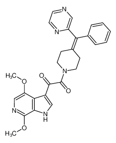 1-(4,7-dimethoxy-1H-pyrrolo[2,3-c]pyridin-3-yl)-2-(4-(phenyl(pyrazin-2-yl)methylene)piperidin-1-yl)ethane-1,2-dione CAS:676489-80-8 manufacturer & supplier