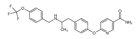 6-{4-[2-(4-trifluoromethoxy-benzylamino)-propyl]-phenoxy}-nicotinamide CAS:676493-75-7 manufacturer & supplier