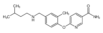 6-(4-((isopentylamino)methyl)-2-methylphenoxy)nicotinamide CAS:676494-38-5 manufacturer & supplier