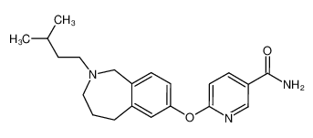 6-((2-isopentyl-2,3,4,5-tetrahydro-1H-benzo[c]azepin-7-yl)oxy)nicotinamide CAS:676497-33-9 manufacturer & supplier