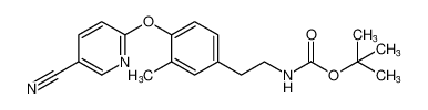 tert-butyl (4-((5-cyanopyridin-2-yl)oxy)-3-methylphenethyl)carbamate CAS:676498-63-8 manufacturer & supplier