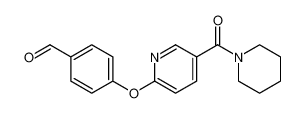 Piperidine, 1-[[6-(4-formylphenoxy)-3-pyridinyl]carbonyl]- CAS:676501-47-6 manufacturer & supplier