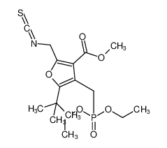 methyl 5-(tert-butyl)-4-((diethoxyphosphoryl)methyl)-2-(isothiocyanatomethyl)furan-3-carboxylate CAS:676502-00-4 manufacturer & supplier