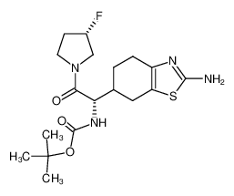 [(S)-1-(2-Amino-4,5,6,7-tetrahydro-benzothiazol-6-yl)-2-((S)-3-fluoro-pyrrolidin-1-yl)-2-oxo-ethyl]-carbamic acid tert-butyl ester CAS:676517-04-7 manufacturer & supplier